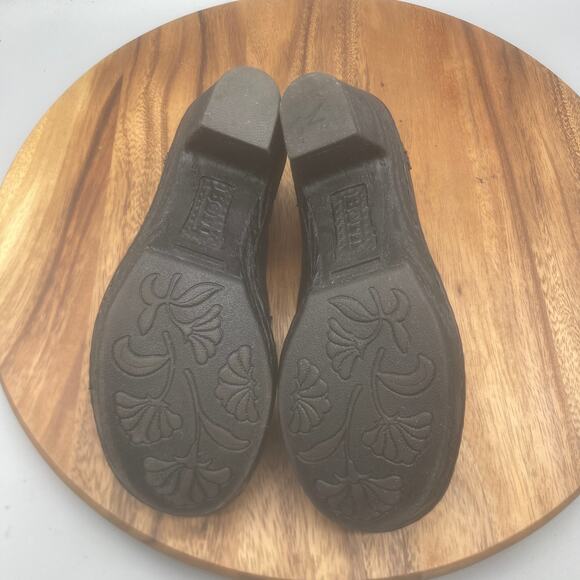 Born Booties Womens Size 7 M Ankle Black Leather Side Zip Shootie Boots Casual - Picture 7 of 9